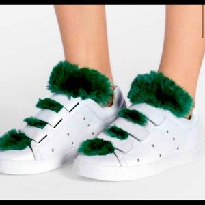 Ash fluffy green sneakers